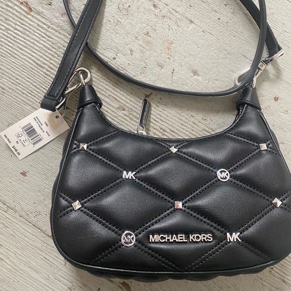 black mini zip pouchette michael kors never used ct only - Picture 2 of 3